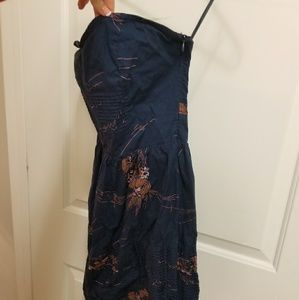 Kimchi blue cotton strapless dress Size M